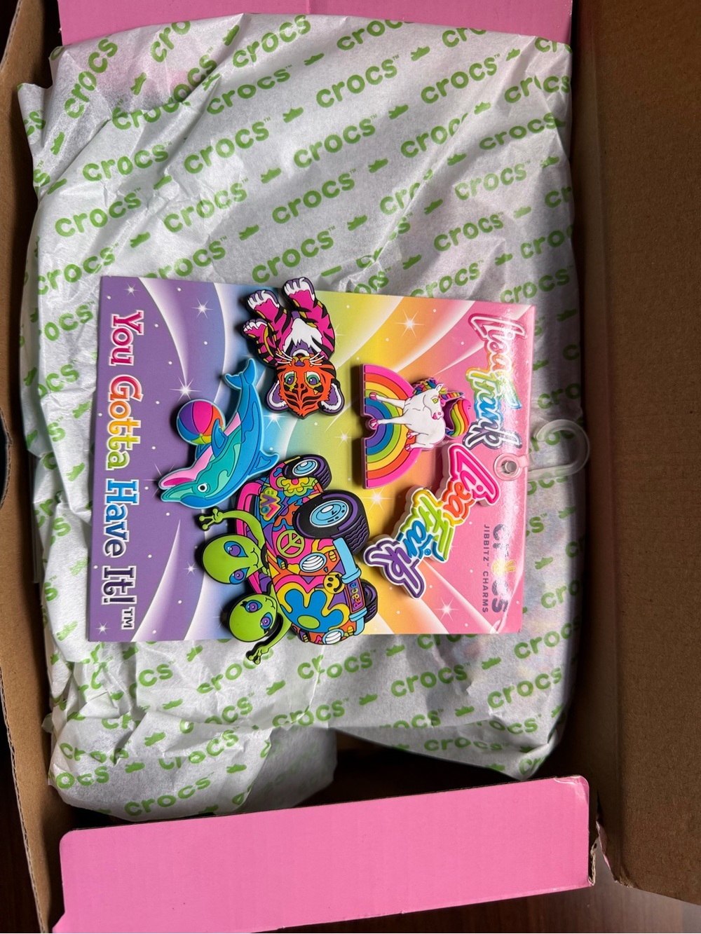 Rare Limited Edition Lisa Frank Crocs Brand New Size 8 with Tags In Box - Picture 4 of 6